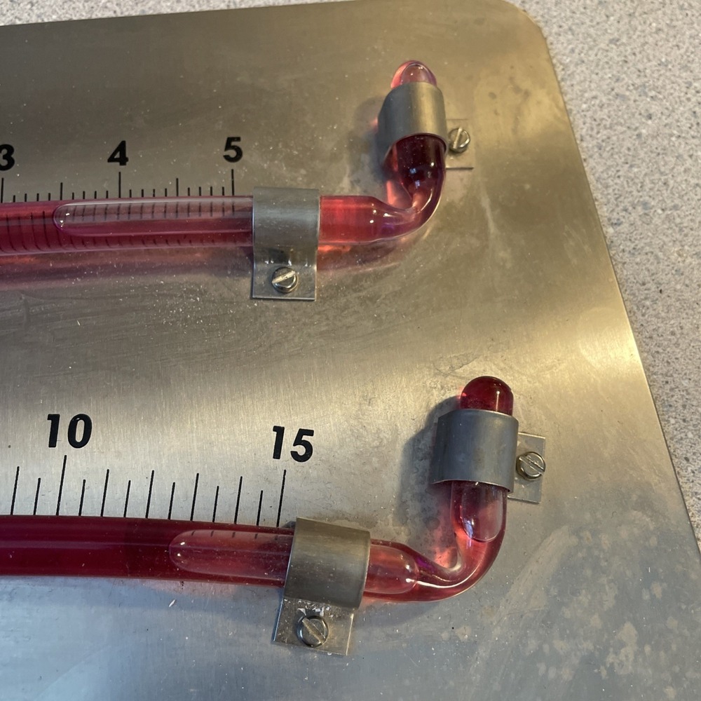 LARGE MOELLER INSTRUMENT CO. SHIPS SUBMARINE TWIN TUBE CLINOMETER LEVEL - Picture 4 of 10